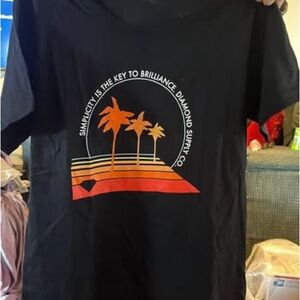 Diamond Supply Co. Black Tee with Sunset Graphic